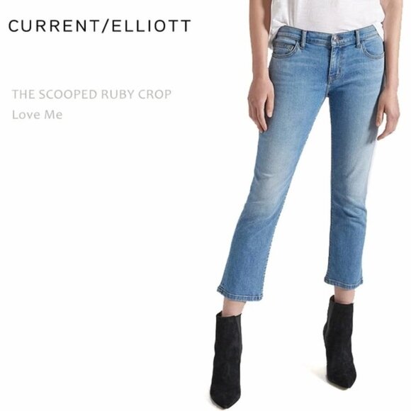 Current/Elliott The Scooped Ruby Crop Jean size 26 - Picture 1 of 13